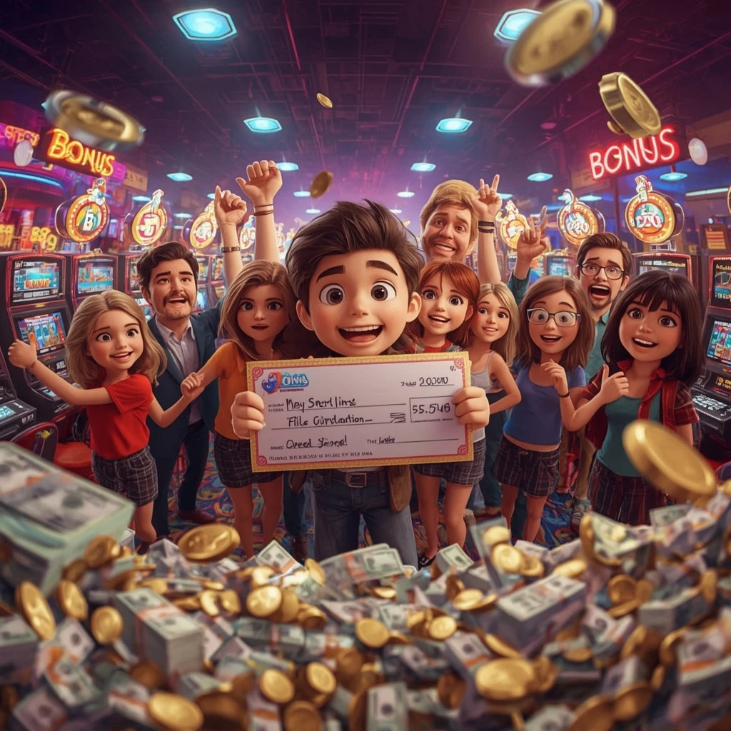 bonus dans les mains d'un homme au MyJackpot Casino